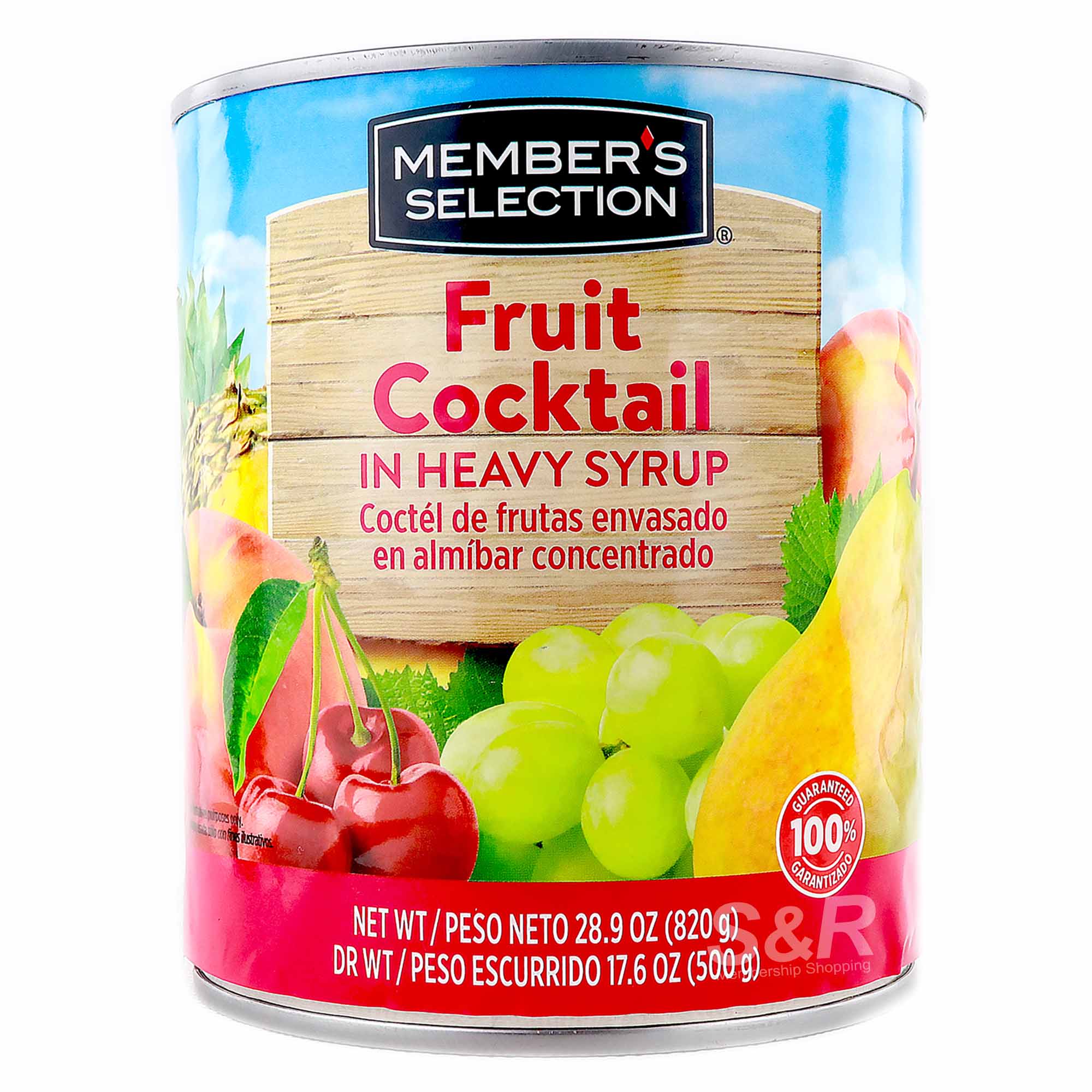 Member's Selection Fruit Cocktail in Heavy Syrup 820g Member's Selection Fruit Cocktail in Heavy Syrup 820g